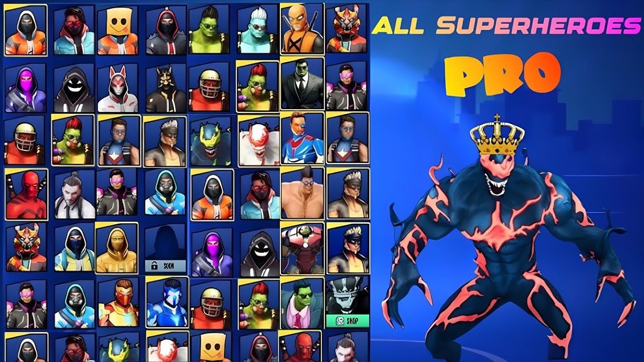 I unlocked new special powers of the superheroes in Super Fighter 3
