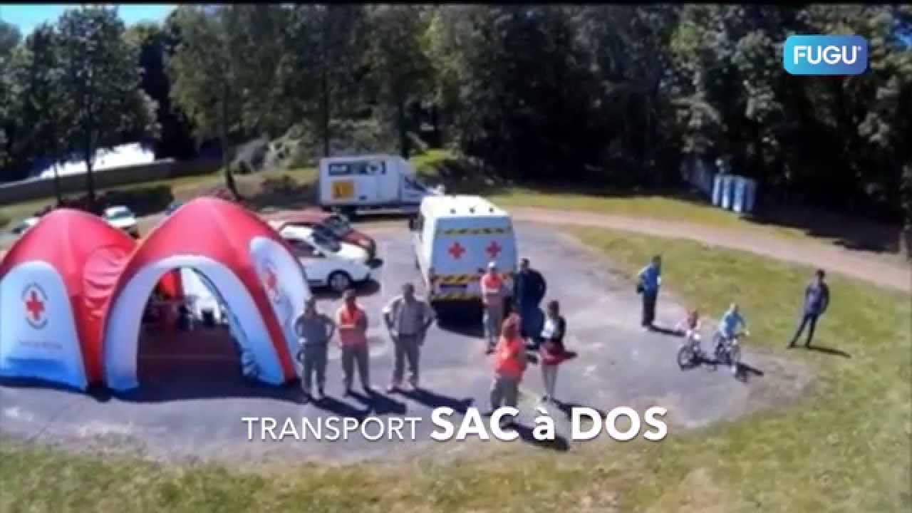 Tente Gonflable de Secours FUGU® pour La Croix-Rouge Française