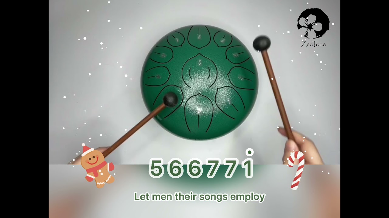 Joy to the World - Steel Tongue Drum Music: 11-Note