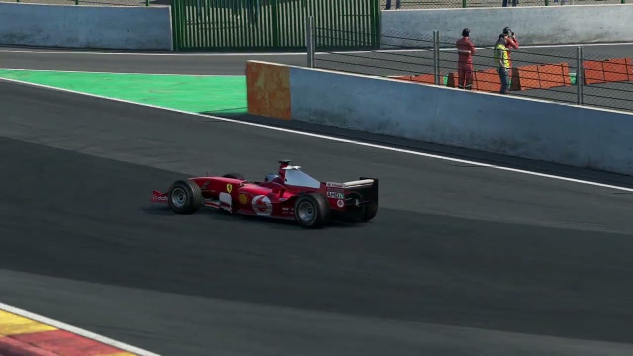 Ferrari F2004 on Spa Francorchamps on Assetto Corsa EVO