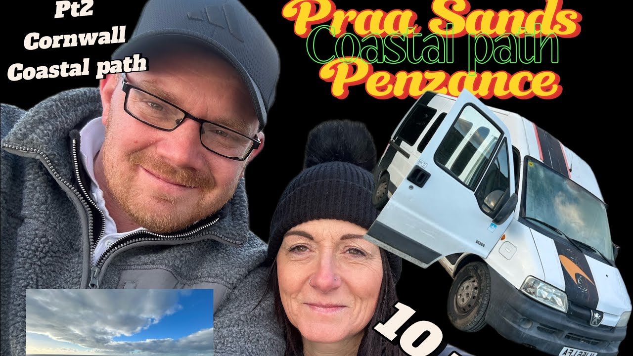Praa Sands to Penzance coastal foot path Cornwall pt2 camper van 