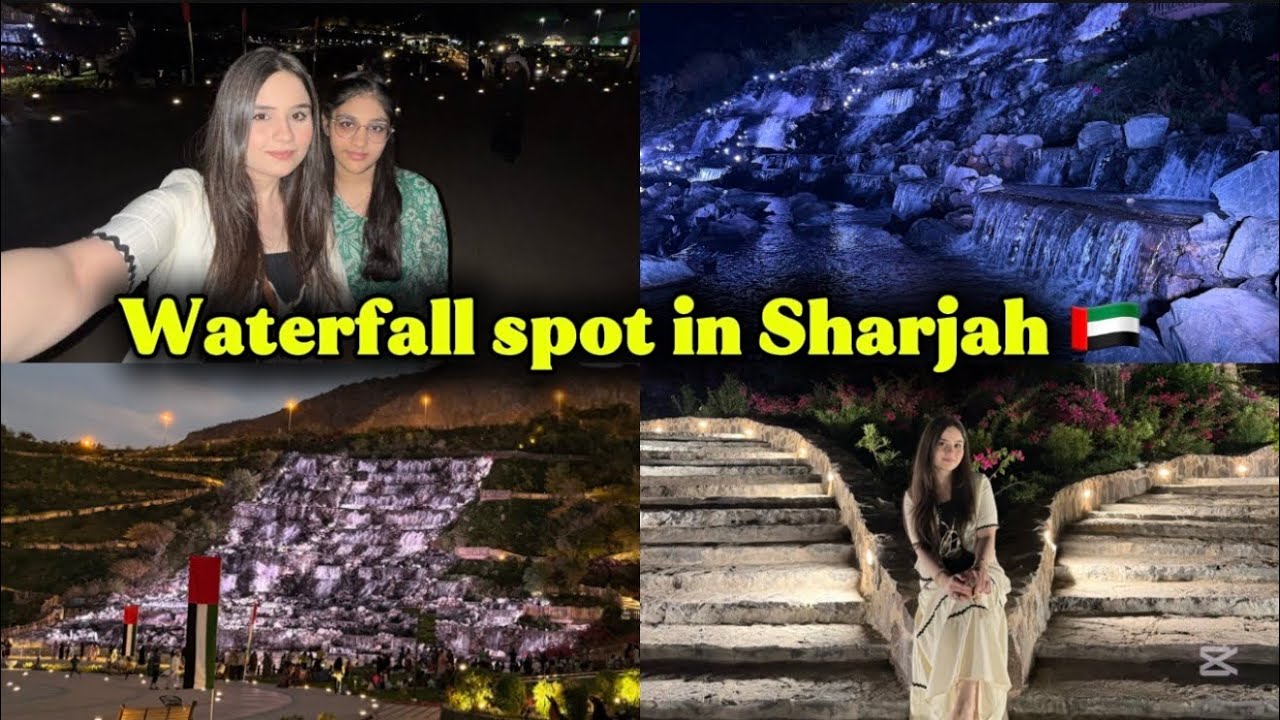 Hanging Gardens Sharjah 🇦🇪| an amazing waterfall spot 