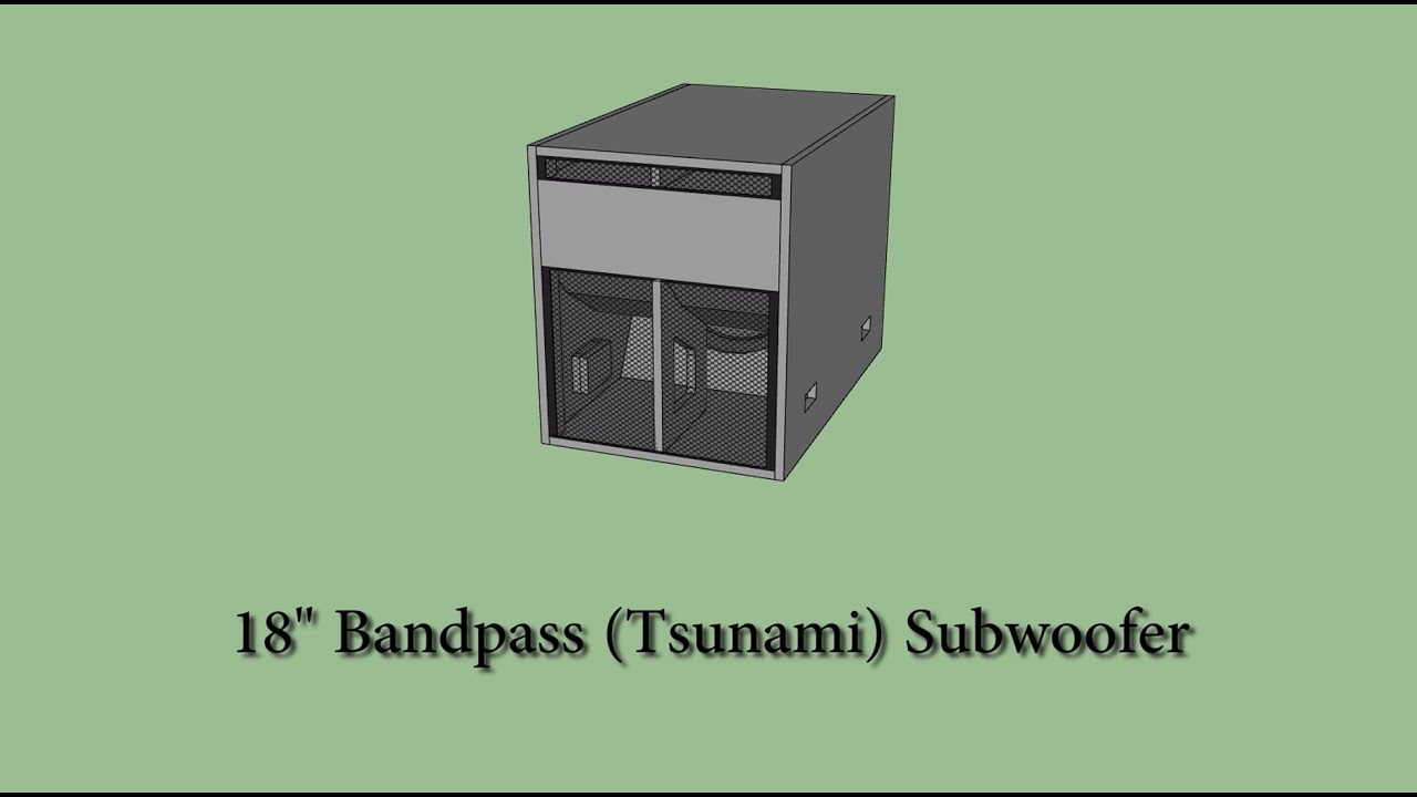 [Box 18 Inch] Band Pass Subwoofer ll ตู้ลำโพงซับเบส 18 นิ้ว สูตรสึนามิ