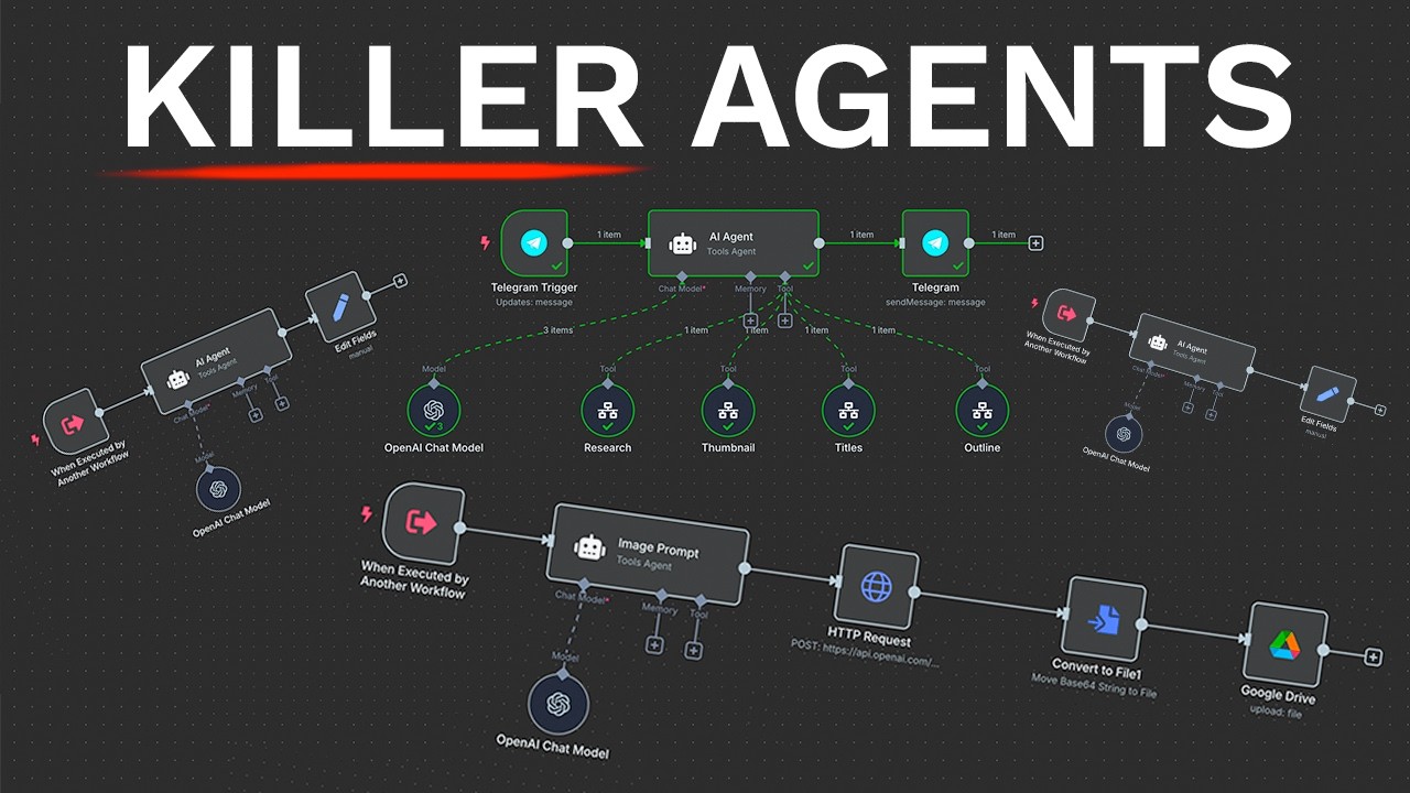 how to build a killer team of AI Agents (n8n masterclass)