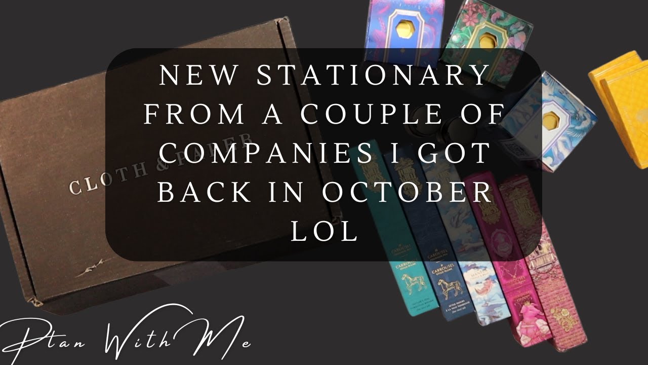 Some New Stationary & Learning How To Fill Fountain Pens lol...