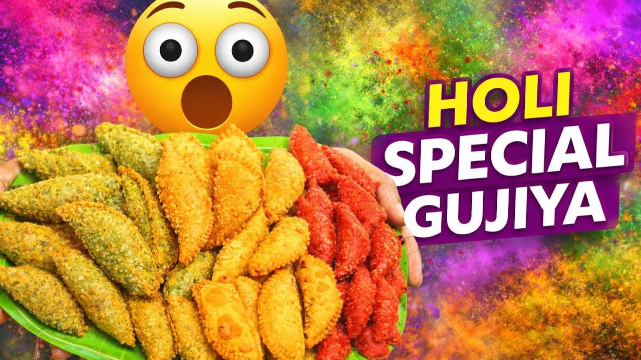 Holi Special Gujiya Recipe | Natural Color Gujiya for Kids & Family