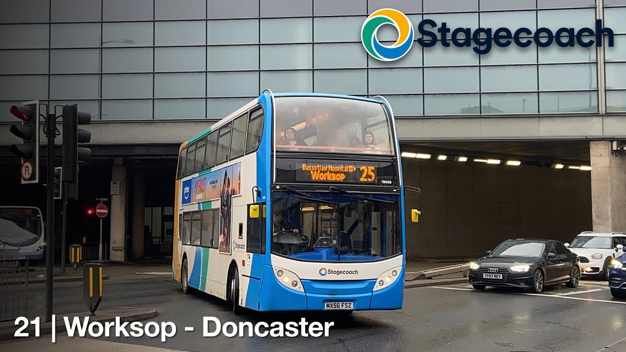 Kickdown | Stagecoach East Midlands 19068 (MX56 FSZ) | ADL Enviro 400 Trident Voith | Route 21