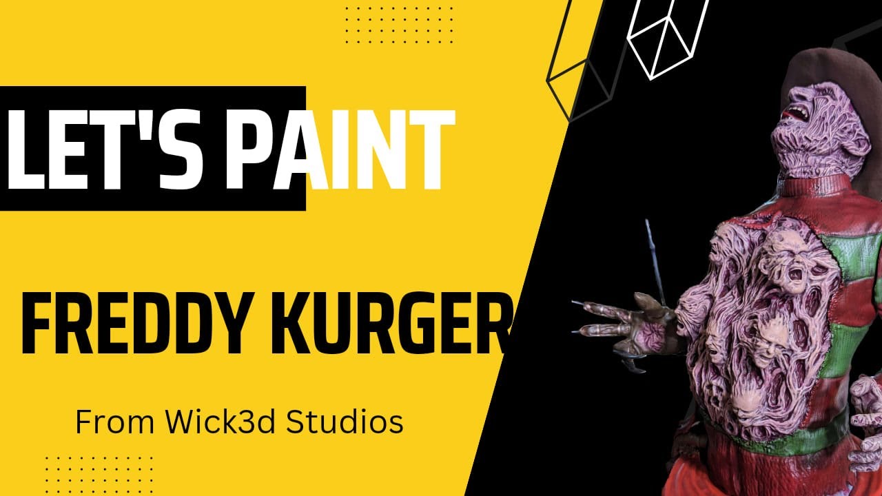 Let's Paint Freddy Kruger from Wick3d Studios | Step-by-Step Tutorial eps 12