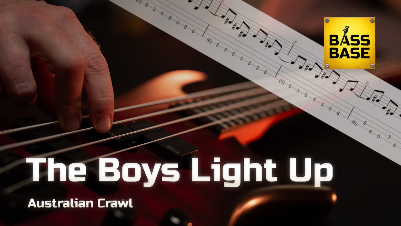 Australian Crawl - The Boys Light Up - Bass cover with tabs