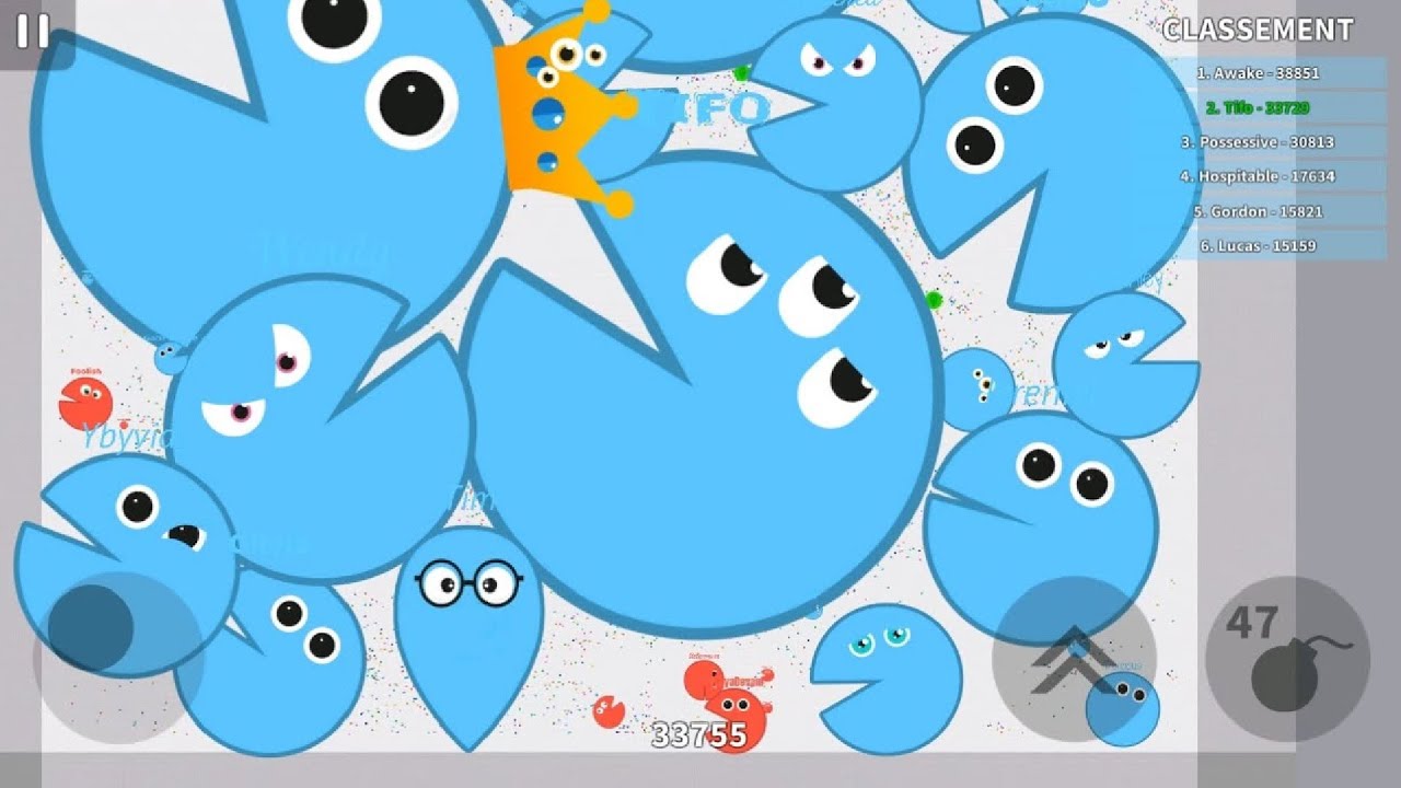 Soul.io - Biggest Pacman (world record) Team Tag Map Control: 100.00%