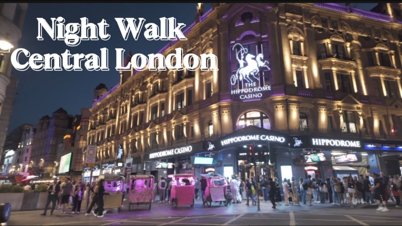 Central London Night Walk | Covent Garden, Leicester Square, & Piccadilly Circus in 4K | 2025