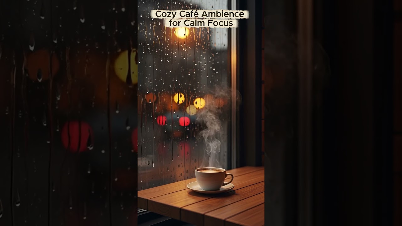Rainy Window Coffee Jazz 🌧️☕ Cozy Caf&eacute; Ambience for Calm Focus (Smooth Jazz Loop)