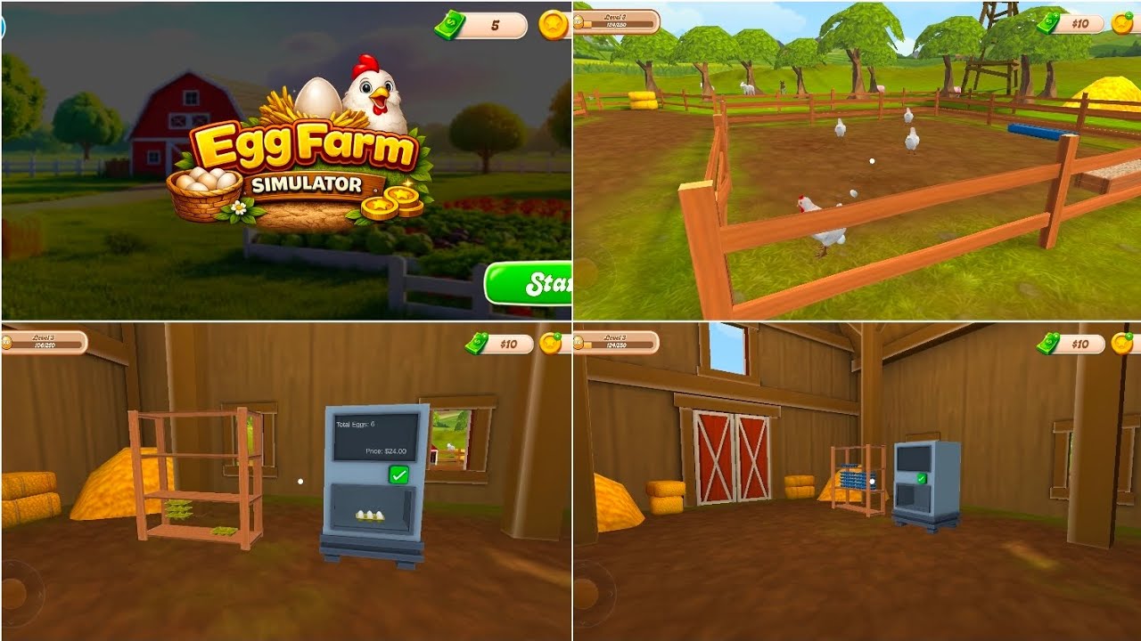 First Release Egg & Ranch Farming Simulator  (Early Access) (Android Gameplay) #1 