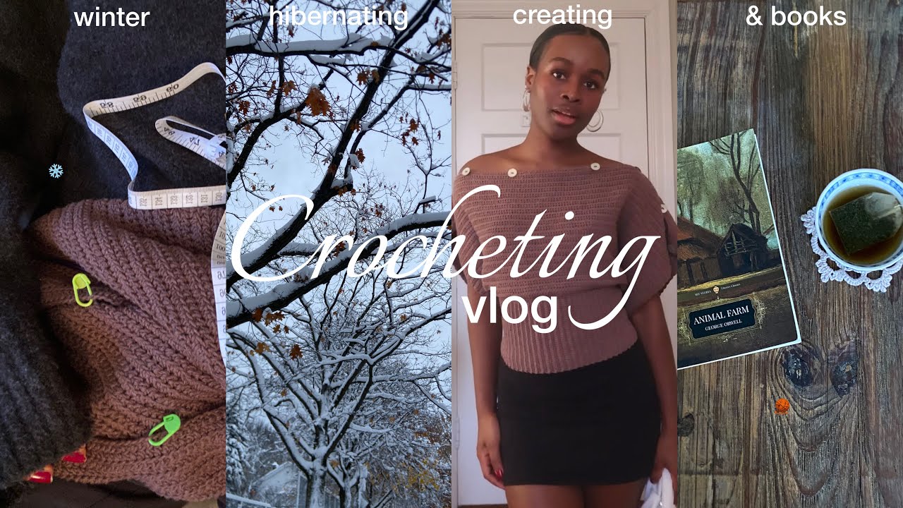 winter days in my life | creating my dream crochet top