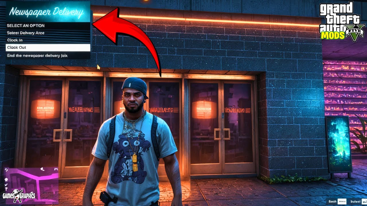 How to install Newspaper Delivery Job (2025) GTA 5 MODS