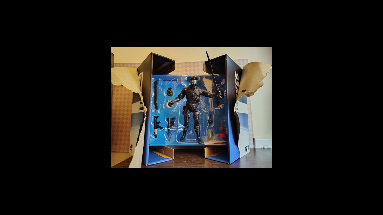 GI Joe Classified Snake Eyes x Fortnite Stop Motion Unboxing 