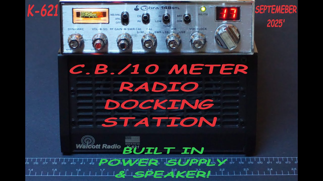 C.B. Radio 10 Meter Radio K621 Transceiver Docking Station K-LINK Solutions K-621