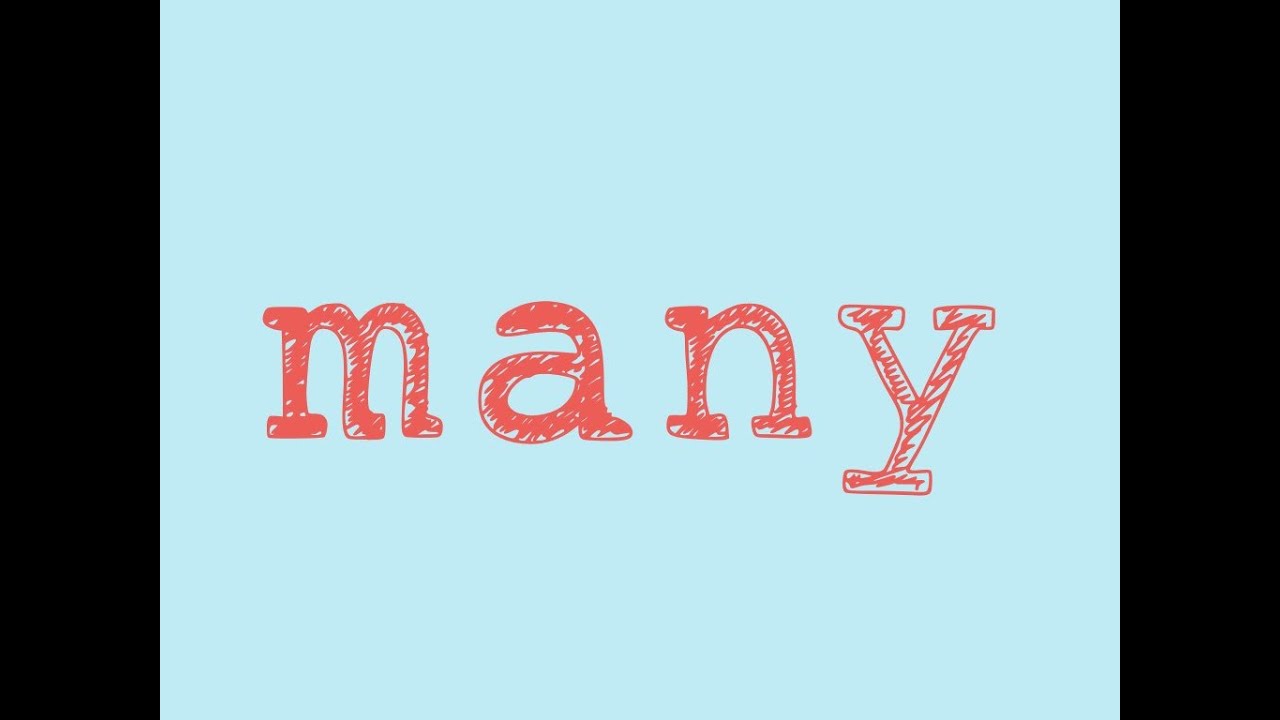 Many- song to teach the sight word 