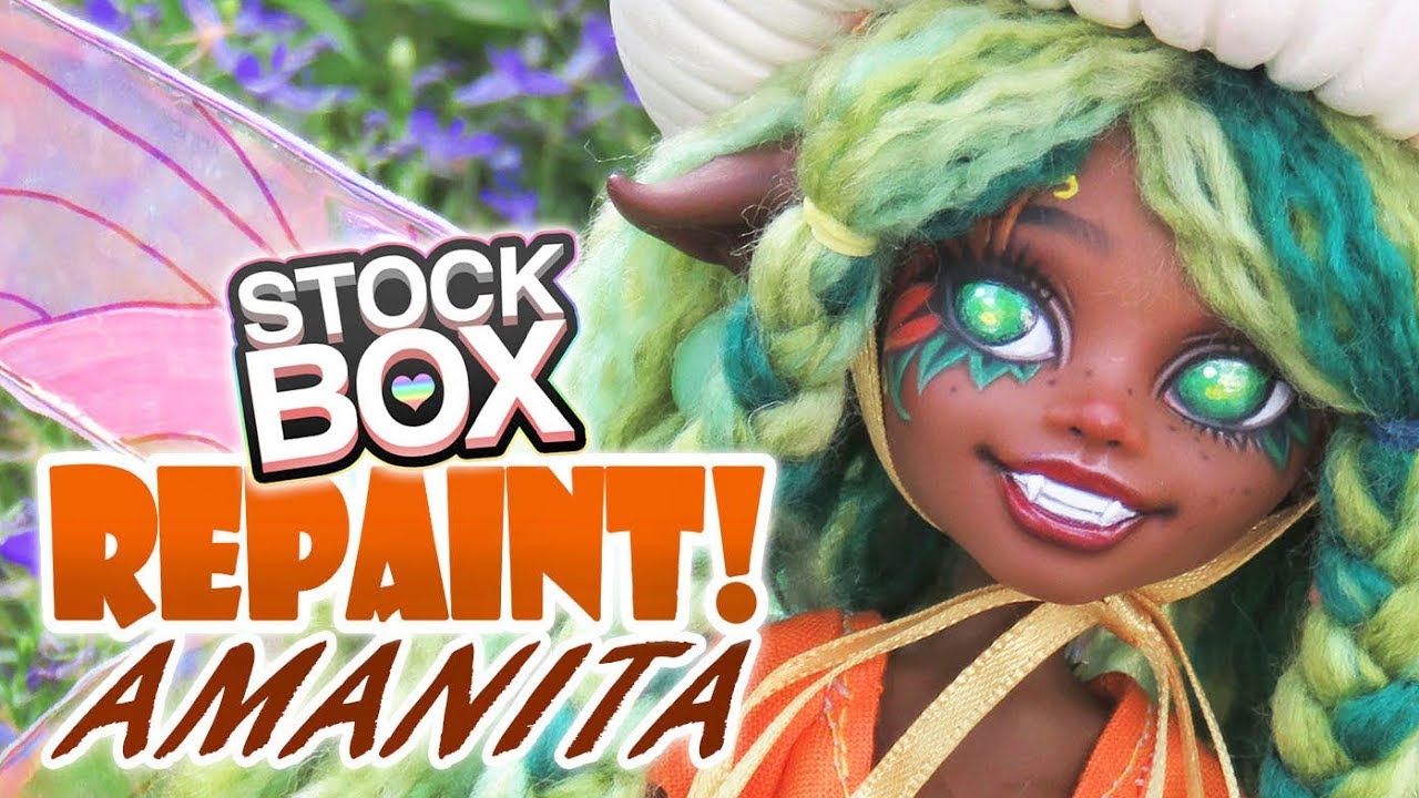 STOCK BOX Repaint! Amanita Mushroom Fairy OOAK Custom Doll