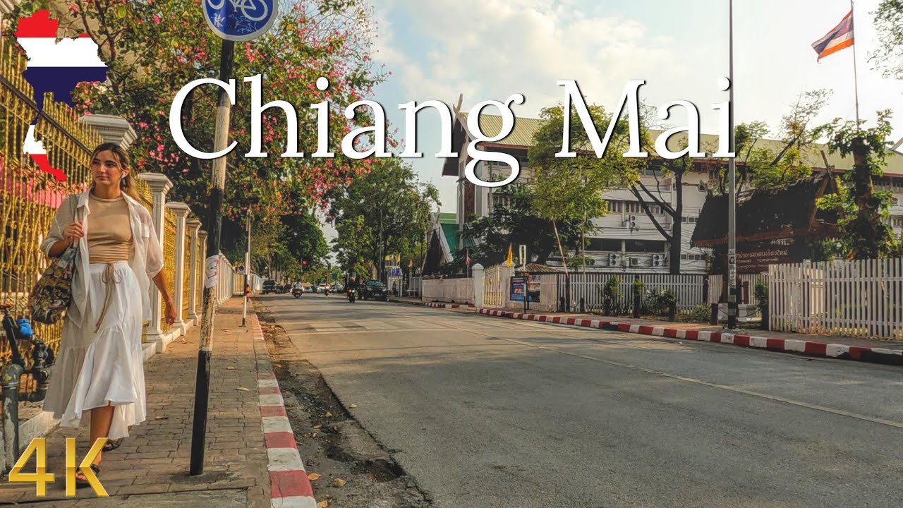 Scooter Ride Through Chiang Mai Thailand 🇹🇭 | 4K Scenic Ride 🛵
