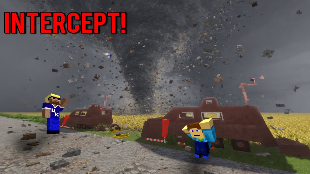 Minecraft, но мы — охотники за торнадо.