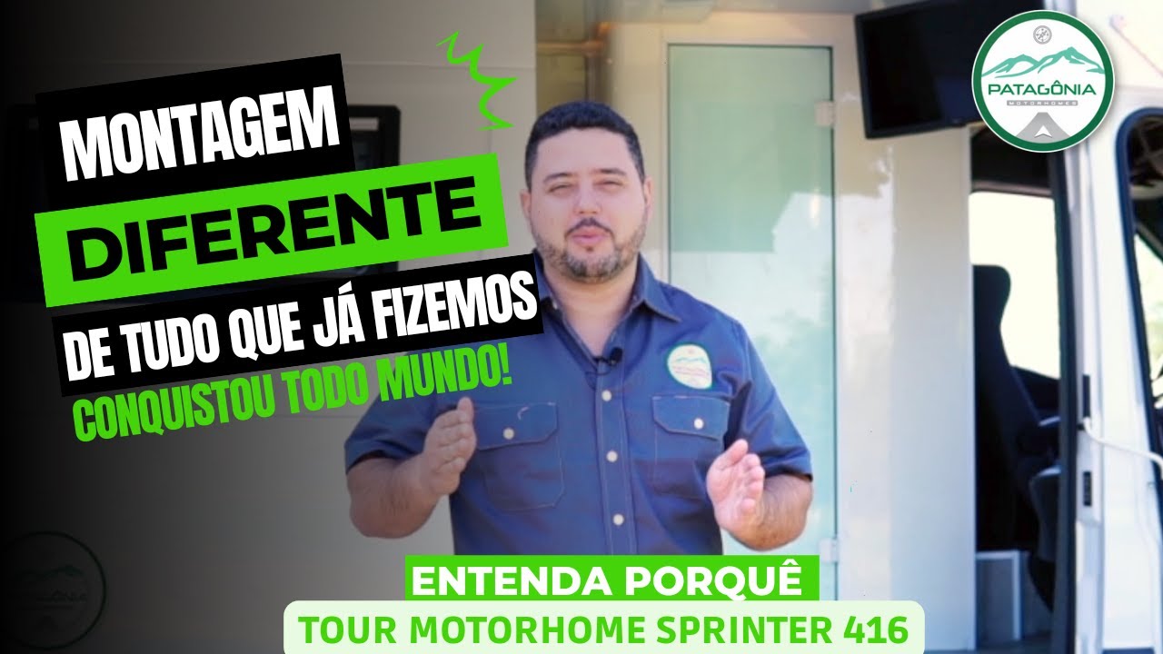 TOUR COMPLETO DO LINDO MOTORHOME SPRINTER 416.