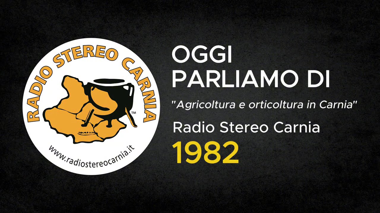 Trasmissione Oggi parliamo di: l'agricoltura e l'orticoltura in Carnia | Radio Stereo Carnia 1982