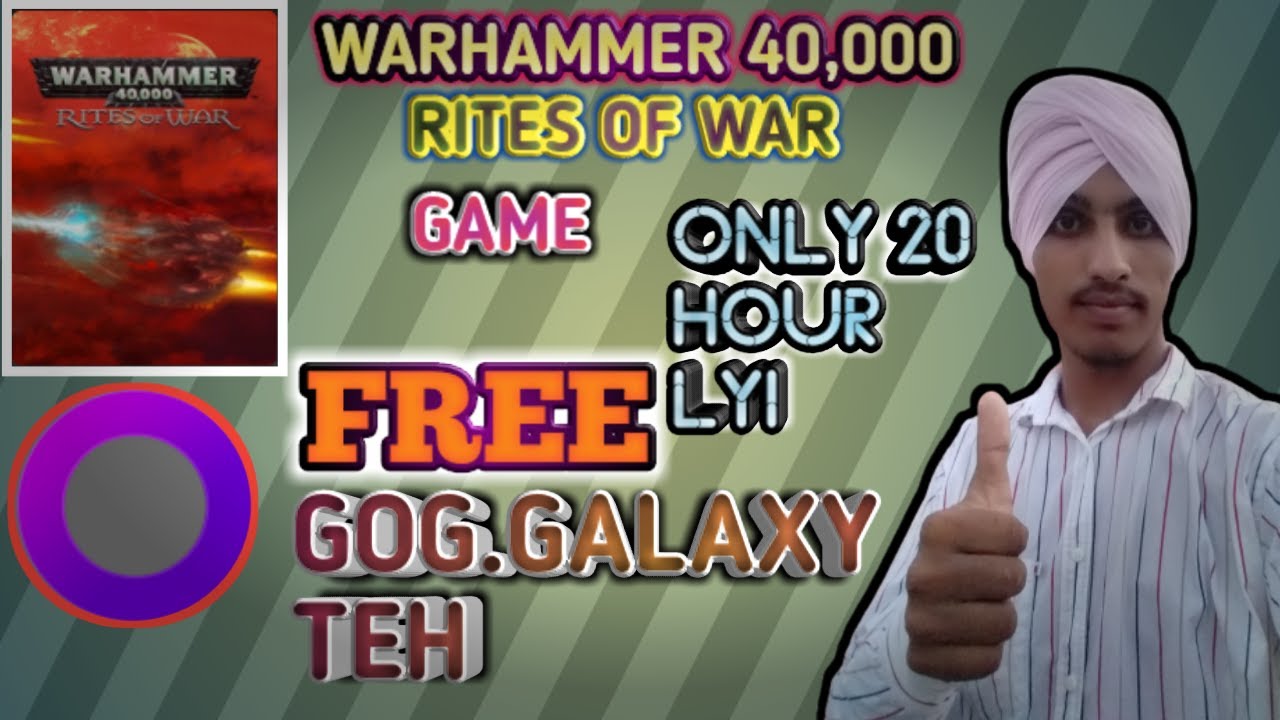 How to create a gog.galaxy account on pc Mobile laptop computer desktop Warhammer game free 20 hour