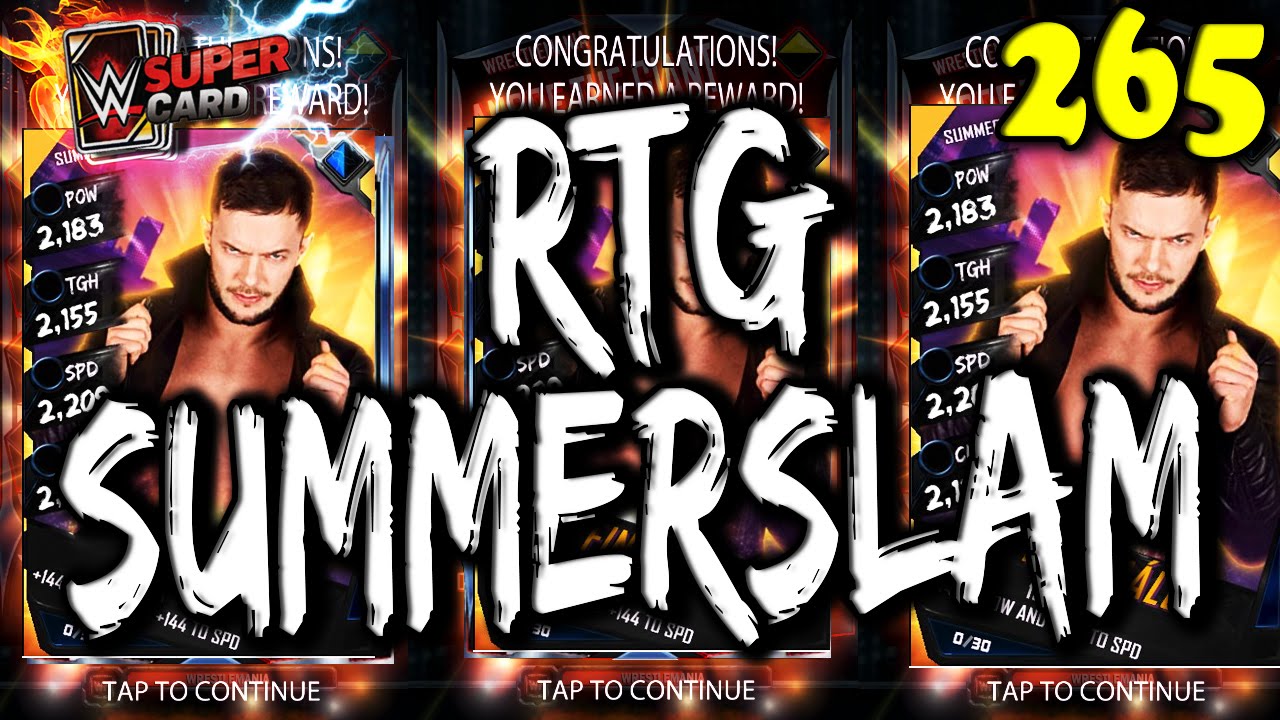 WWE SUPERCARD S2 #265 &ndash; FIRST SUMMERSLAM KOTR REWARDS &ndash; SS FINN BALOR ROAD TO GLORY 1