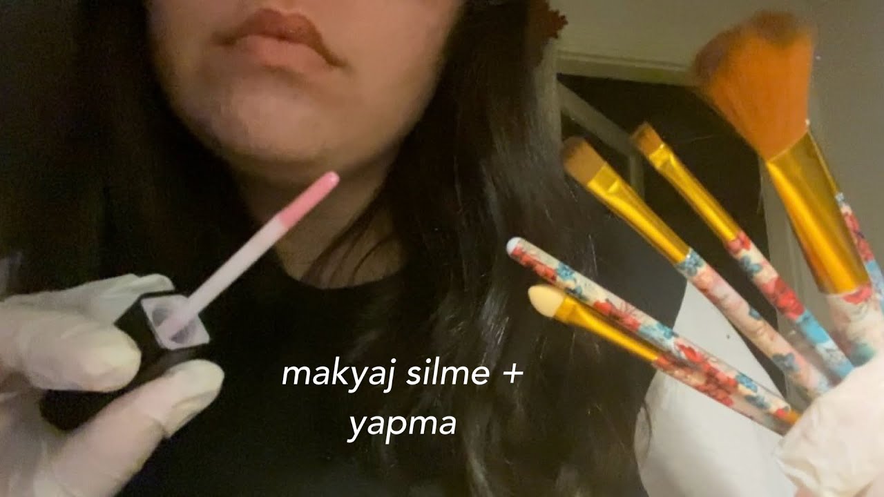 makyajını siliyorum ve yenisini yapıyorum asmr (türkçe asmr) eldiven sesleri