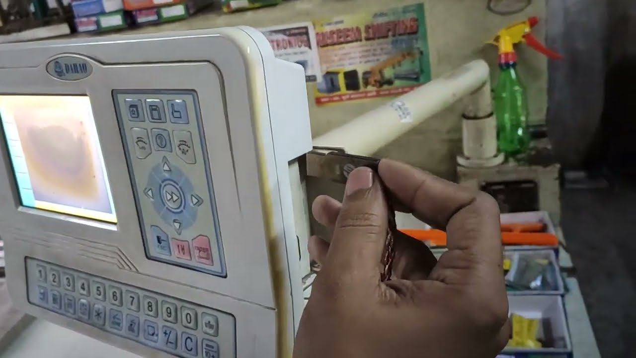 embroidery computer machine से डिजाइन पेनड्राइव में केसे डाला जाता है