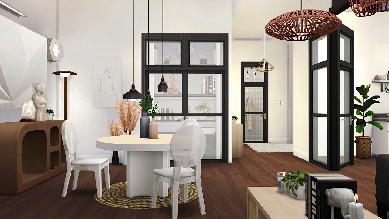 Minimalist Apartment • The Sims 4 • No CC | Speed Build