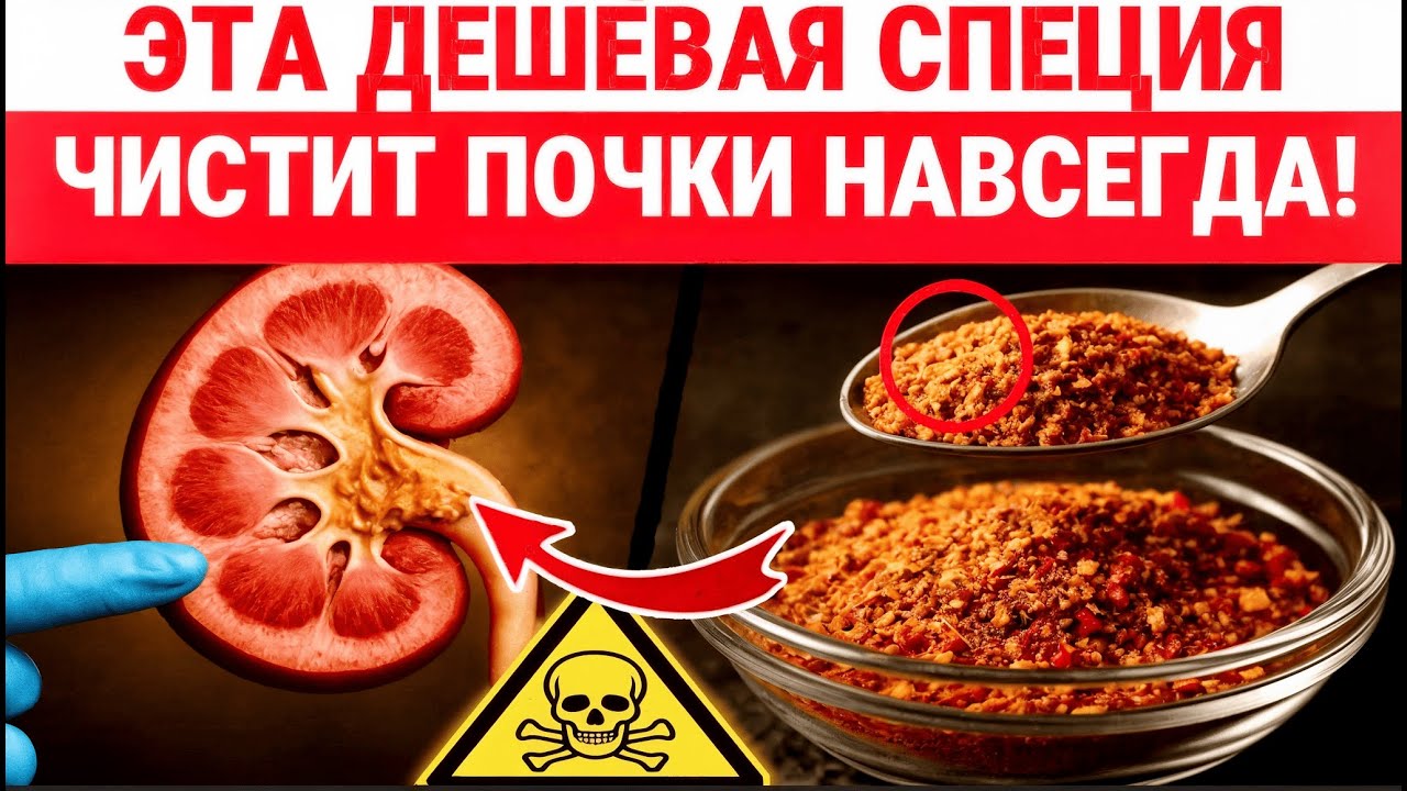 ВРАЧИ МОЛЧАТ! ЭТА специя ОЧИСТИТ ПОЧКИ мгновенно! ЗДОРОВЬЕ ПОЖИЛЫХ
