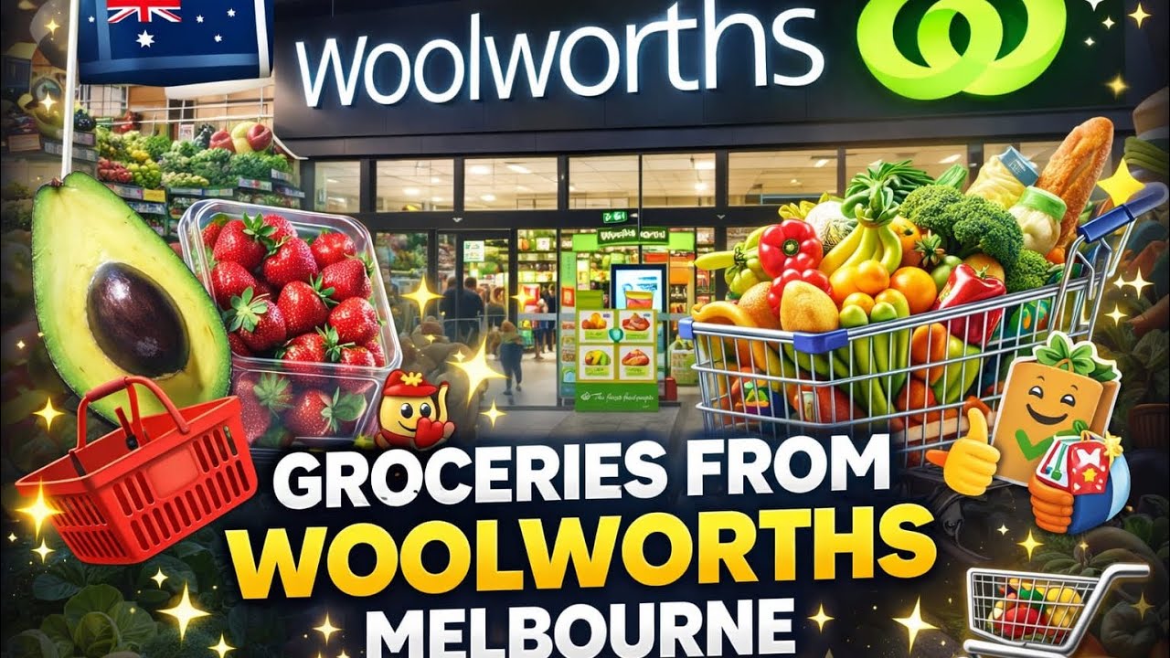 Woolworths Supermarket Melbourne |Grocery day | walking tour | Ashir Anwar