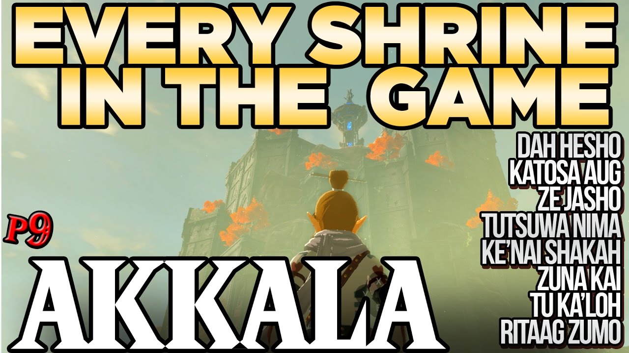 Every Shrine in Akkala Tower -Tutsuwa Nima, Dah Hesho, Ritaag Zumo, & More! Zelda Breath of the Wild