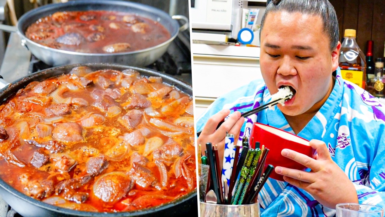 Мастерство Шеф-Повара👨&zwj;🍳 Борцы Сумо Разделывают 8кг Мяса и Готовят Итальянский Ужин🥩