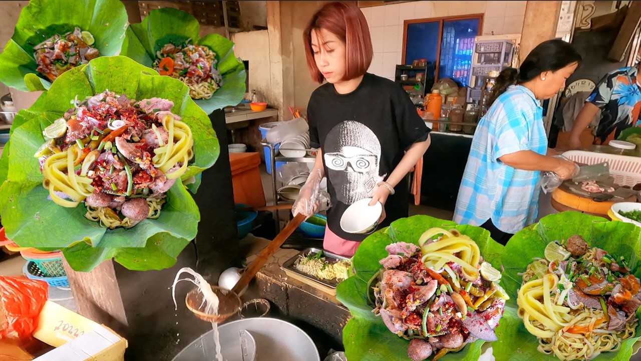 Lotus Leaf Noodles and Snail Porridge! 2 Top Eats in Battambang