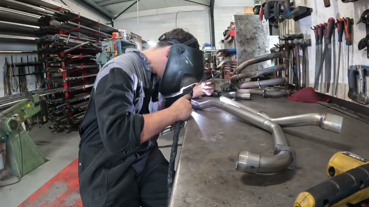 making of a Honda CBX1000 6 in 6 exhaust