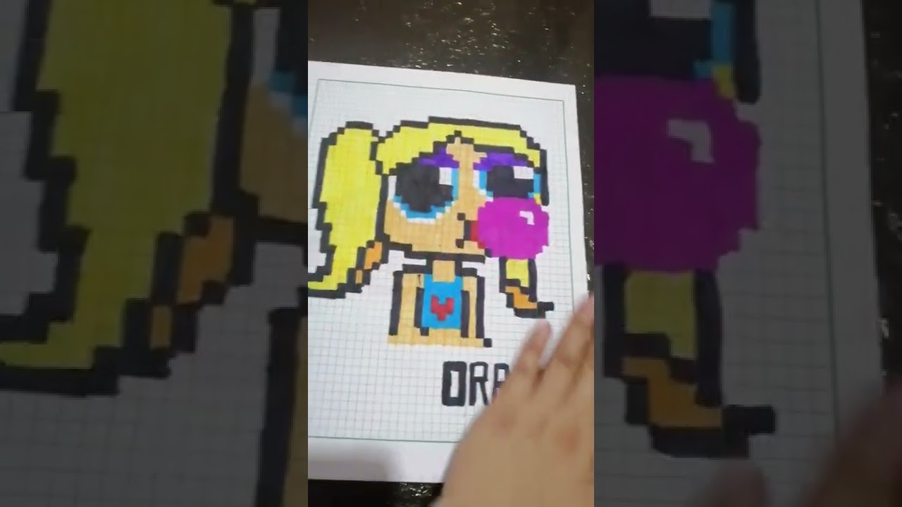 Orange Pixel Drawing 101