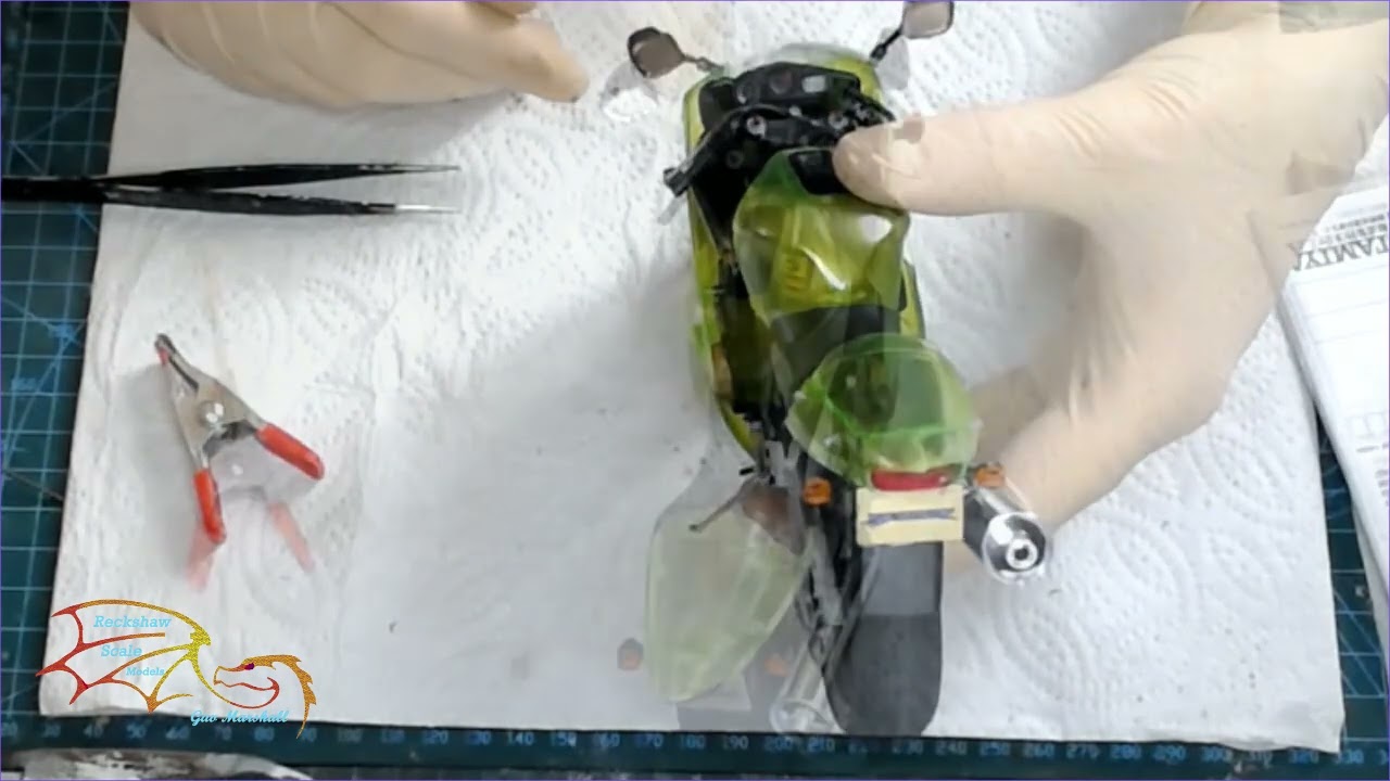 Tamiya Kawasaki Ninja ZX-12R Scale 1/12 Part 8