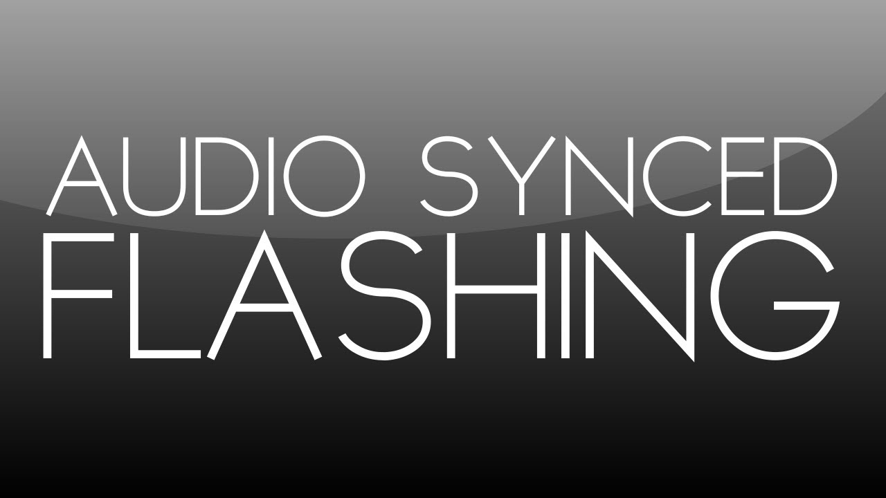 After Effects Tutorial: Audio Synced Flashing
