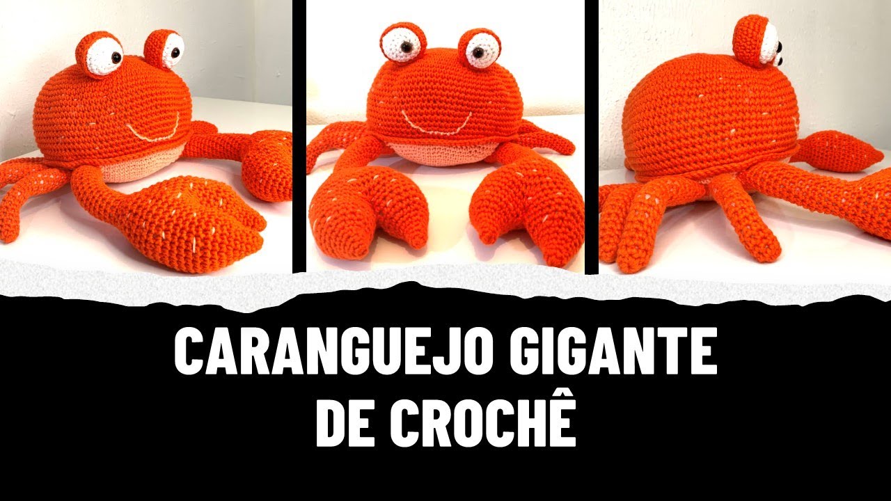 CARANGUEJO GIGANTE DE CROCHE