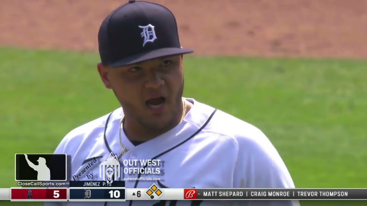 Ejection 142 - Quinn Wolcott Ejects Joe Jimenez After Pitcher's Relief Appearance Yields 2 BB, 3 ER