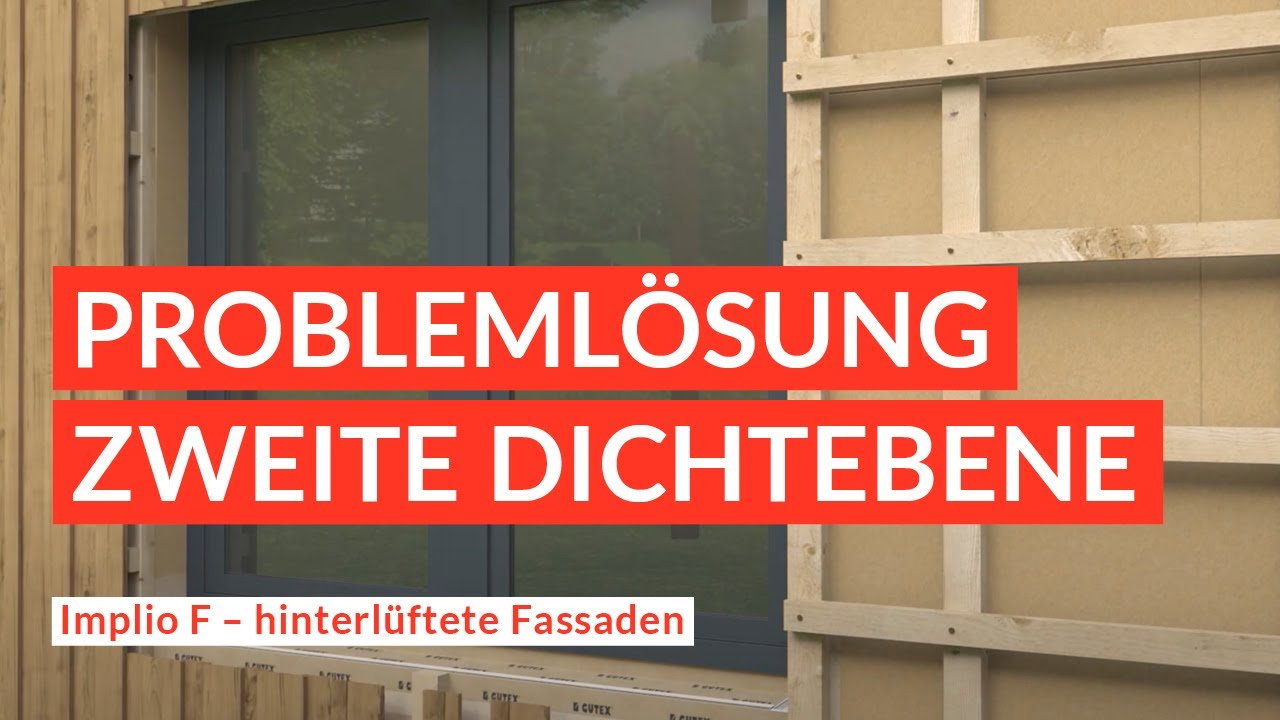 Implio F / Die Problemlösung für die zweite Dichtebene - primär für hinterlüftete Fassaden