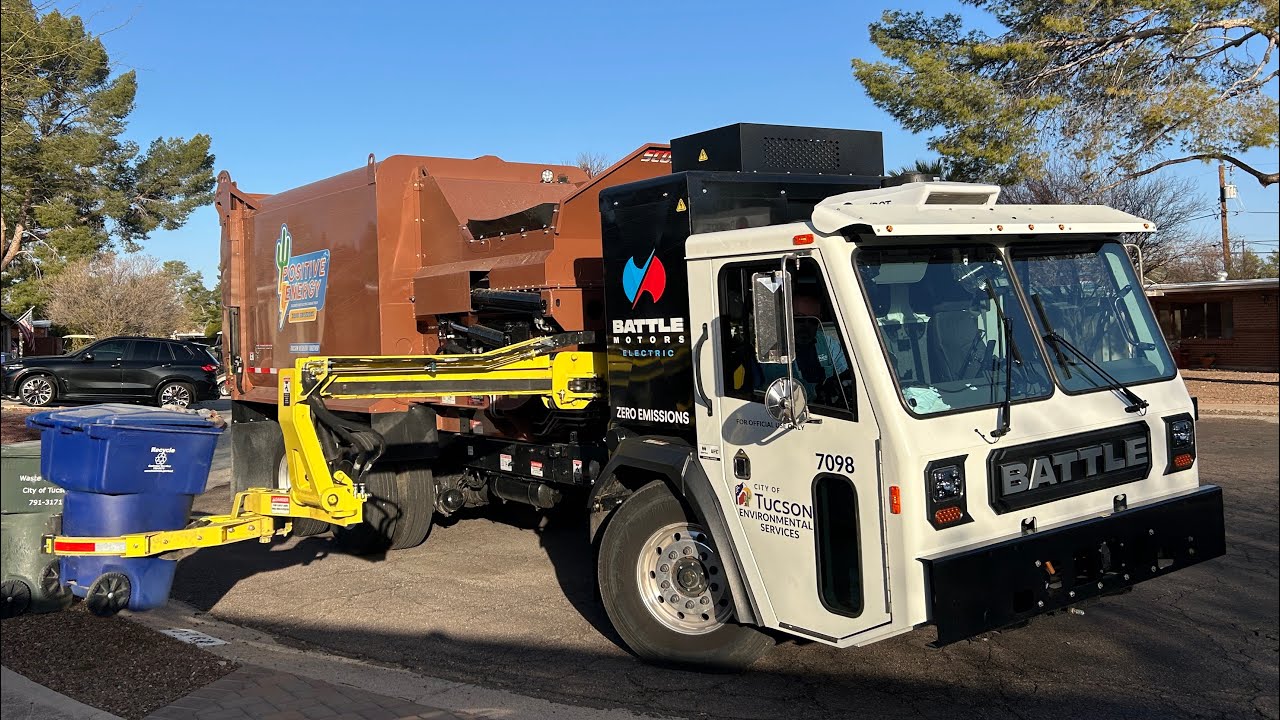 The City of Tucson's First Electric Scorpion Garbage Truck!