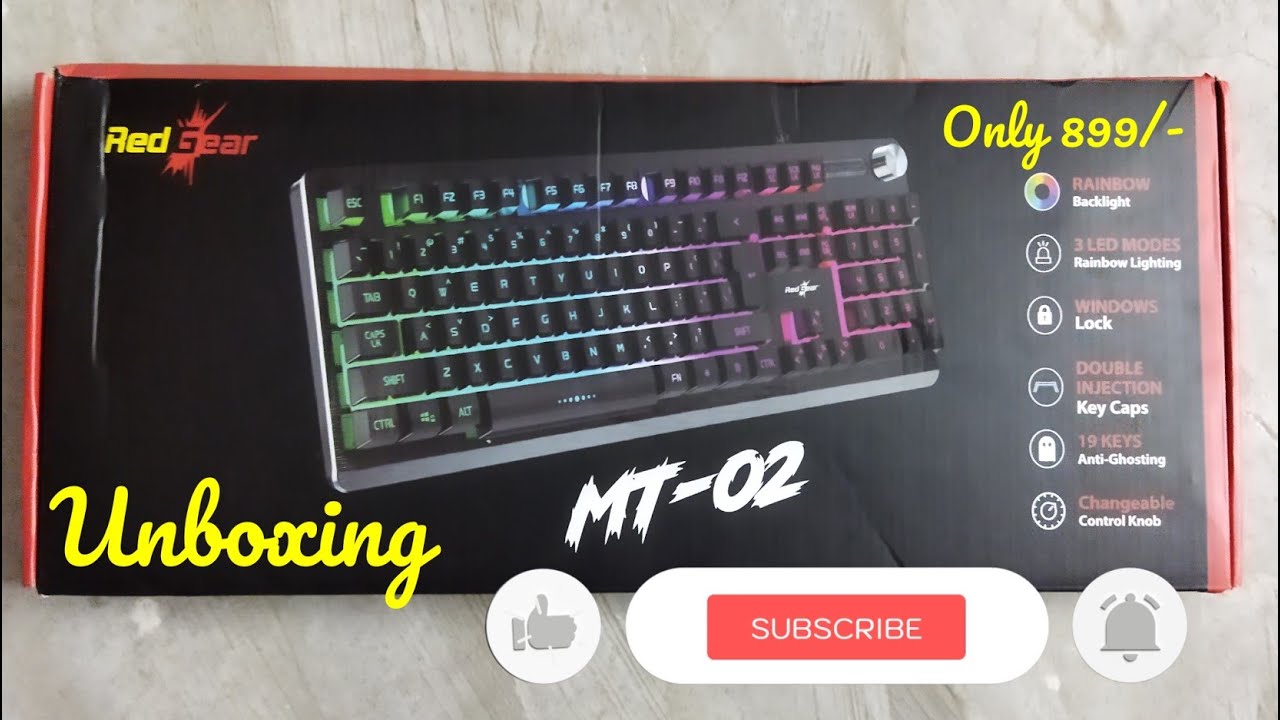 Redgear MT02 Gaming Keyboard | Redgear MT02 Unboxing | Gaming Keyboard Only 899/- #gaming