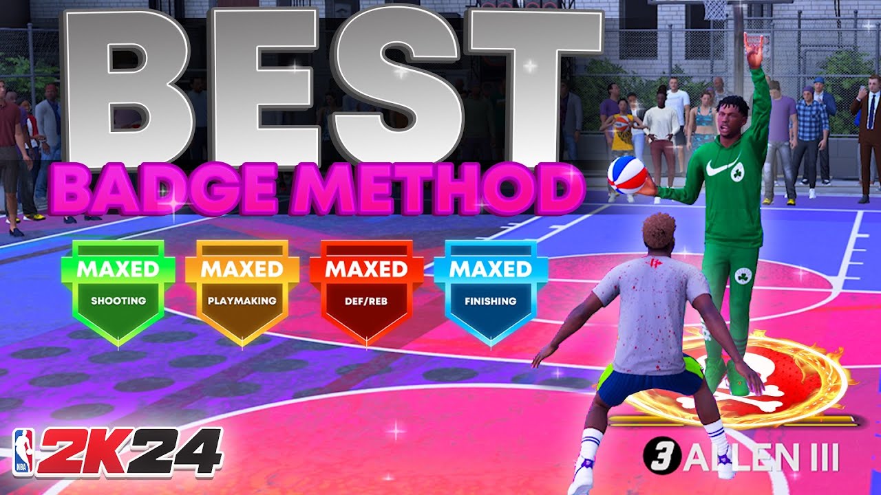 FASTEST METHOD TO GET MAXED BADGES ON NBA 2K24! HOW TO UNLOCK EVERY BADGE IN 24 HOURS NO GLITCH!