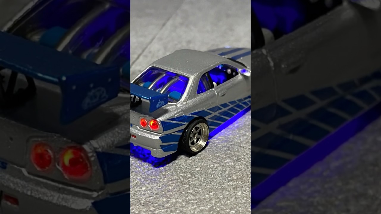 Hot Wheels Fast and the Furious GTR R34 Custom #hotwheels #fastandfurious #automobile #r34 #diecast
