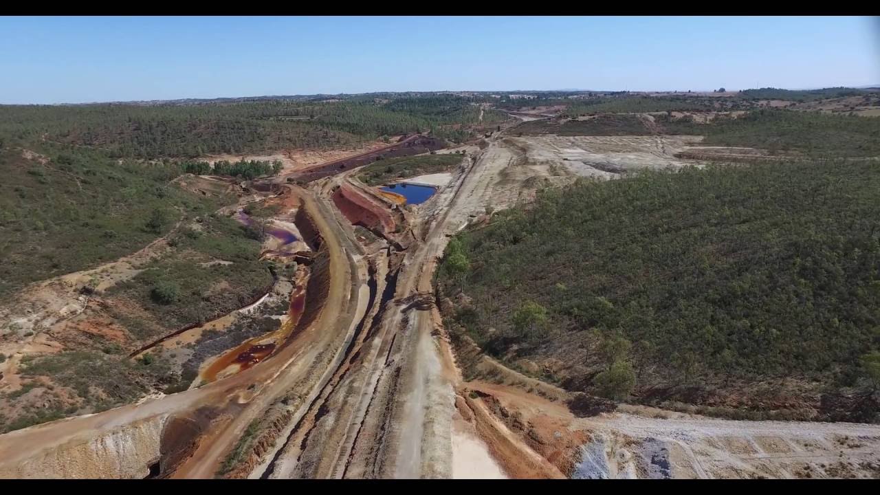Mina de São Domingos, complexo mineiro. DJI Inspire 1, total distance 7.8 Km ;-)