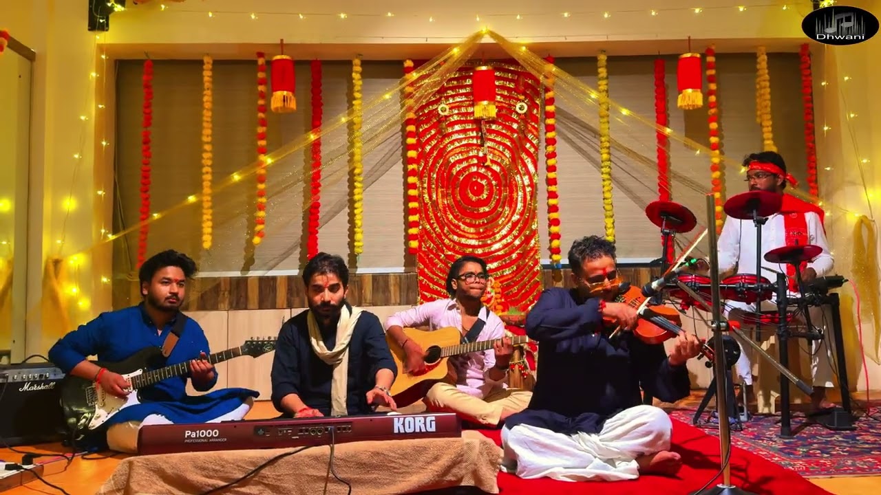 Aai Giri Nandini | Instrumental Cover | Live - Dhwani Band   #Dhwaniband